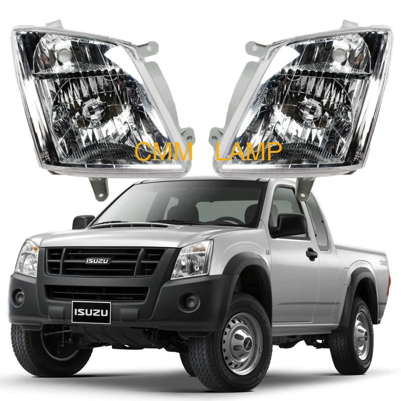 Передняя фара головного света лампы без ламп подходит для Isuzu D-Max Dmax Spark Cab V-Cross 2006 1