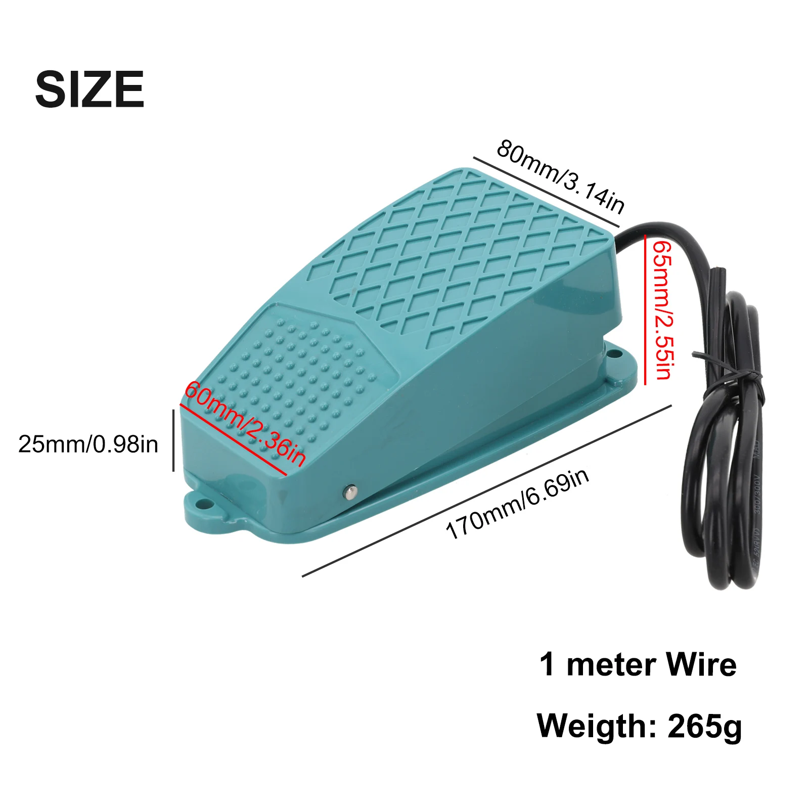 Мгновенный ножной переключатель Ножной 1 миллион циклов Противоскользящий