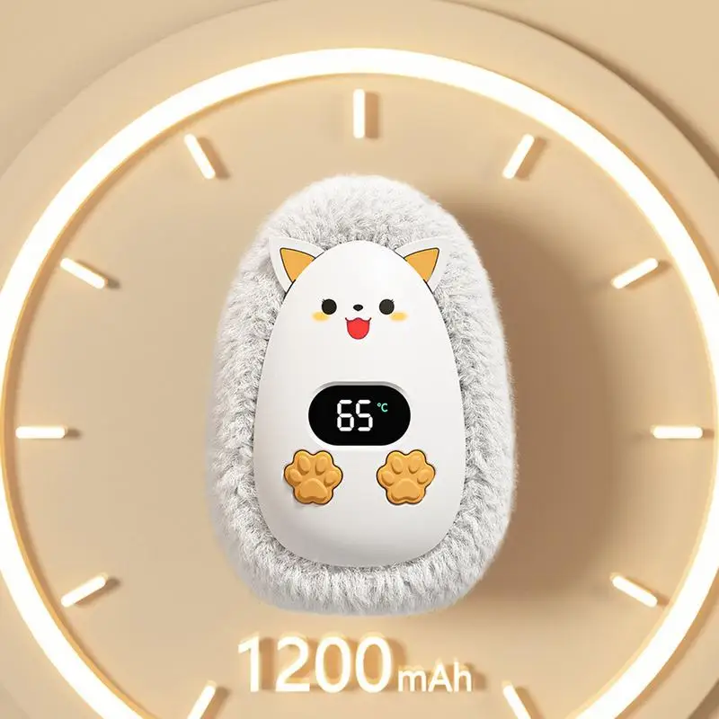 Милый обогреватель для рук Карманный USB-обогреватель с цифровым дисплеем зимний