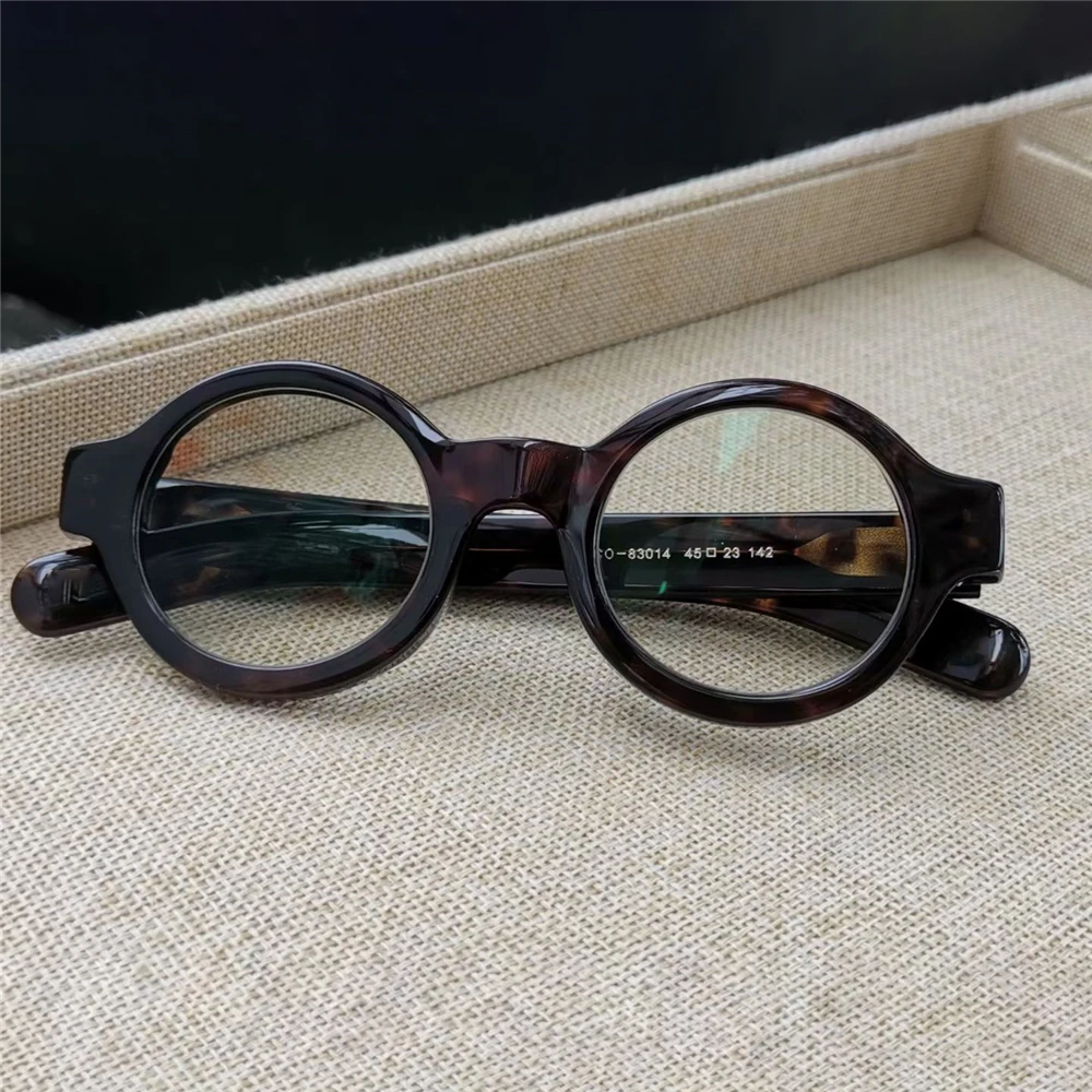 

Zerosun Round Reading Glasses Eyeglasses Frame Male Women Black Tortoise Men Acetate Brand Spectacles for Receipt Optical