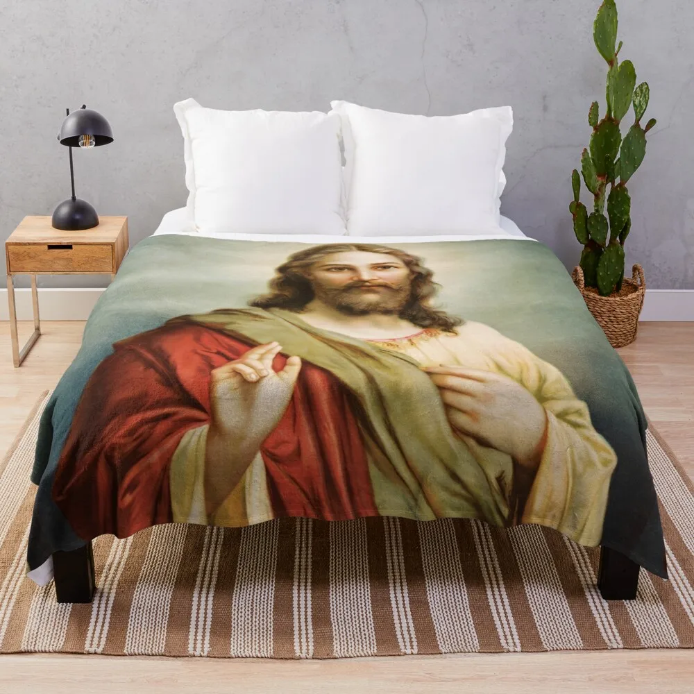 

Jesus Christ Painting Throw Blanket Blankets For Baby