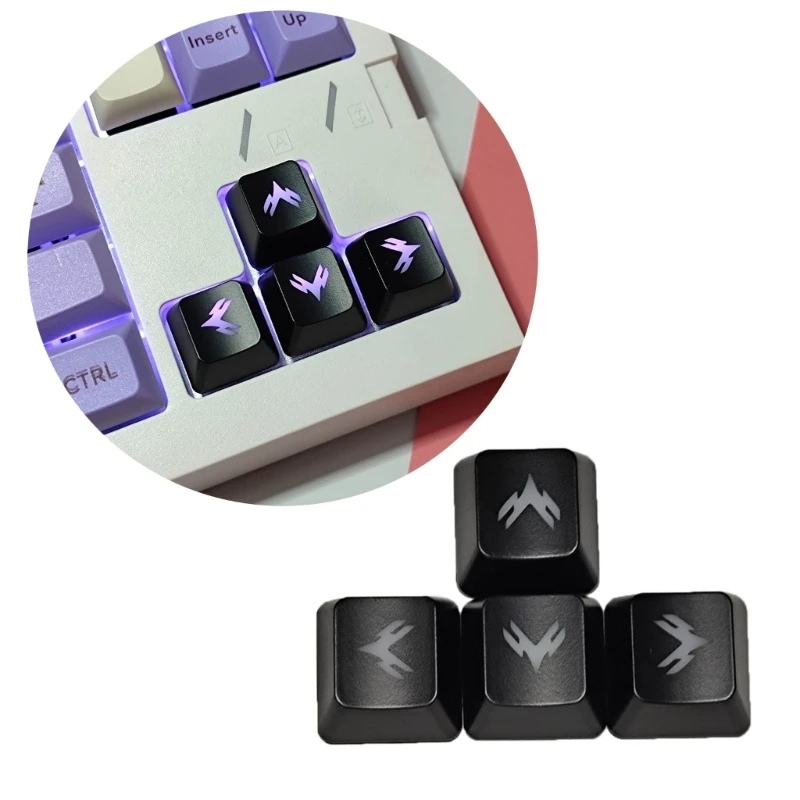 

DIY WASD Direction Gaming Keycaps Набор ABS с подсветкой через