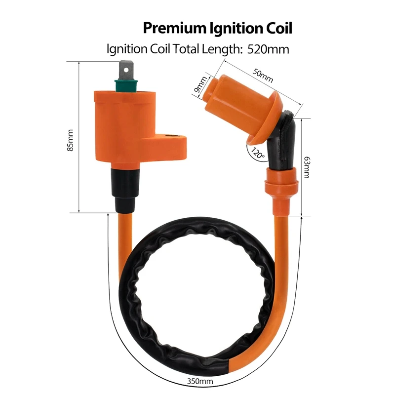 wyścigowy cewka zapłonowa CDI Box zestaw świec zapłonowych do 50Cc-160Cc Pit Dirt Bike Honda XR 50 CRF Elite 80