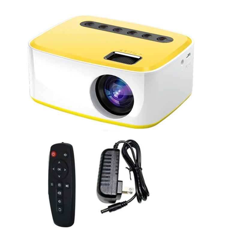 

T20 Mini Projector Same-Screen Version Portable USB HD LED Projector Home Media Video Player Projector