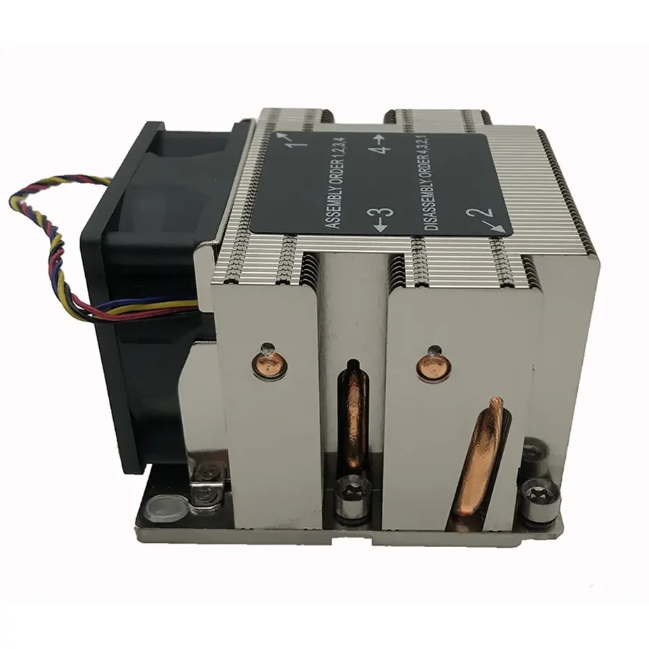 S82 4 тепловых трубы медь 2U серверный кулер ЦП для Intel LGA 3647 промышленная рабочая