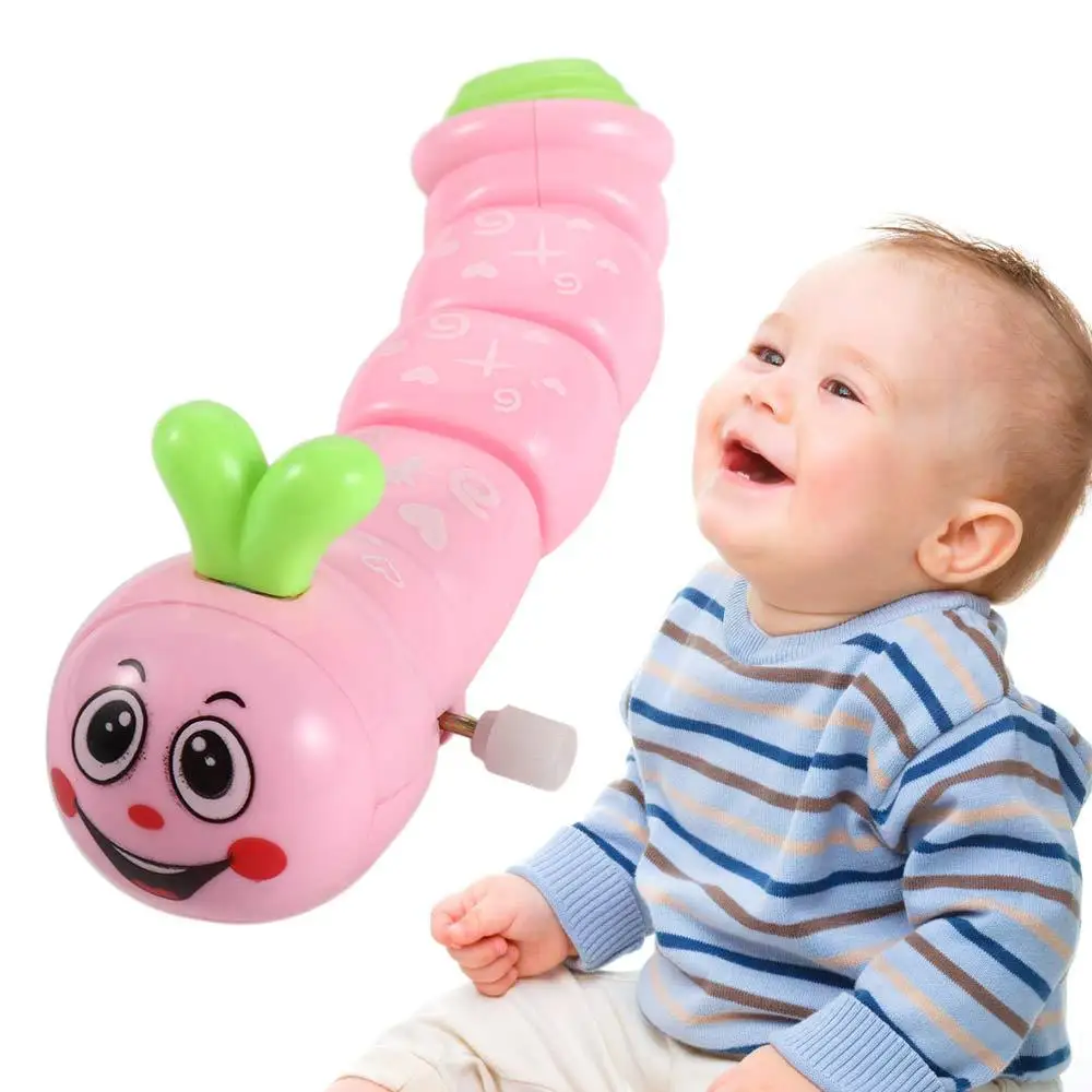 

Funny for Baby Kids Educational Wind Up Clockwork Toys Clockwork Caterpillar Toy Winding Toys Rainbow Caterpillar Shape Toys