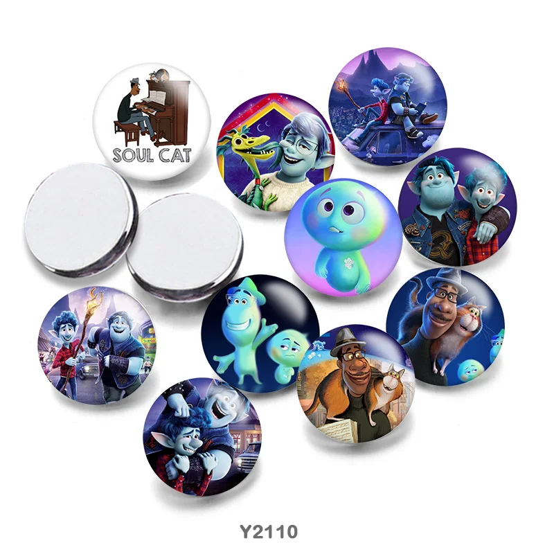 

Круглый Кабошон для фотографий Disney Pixar, 12 мм/20 мм/25 мм, демонстрационная модель с плоским основанием, фурнитура для изготовления G2110