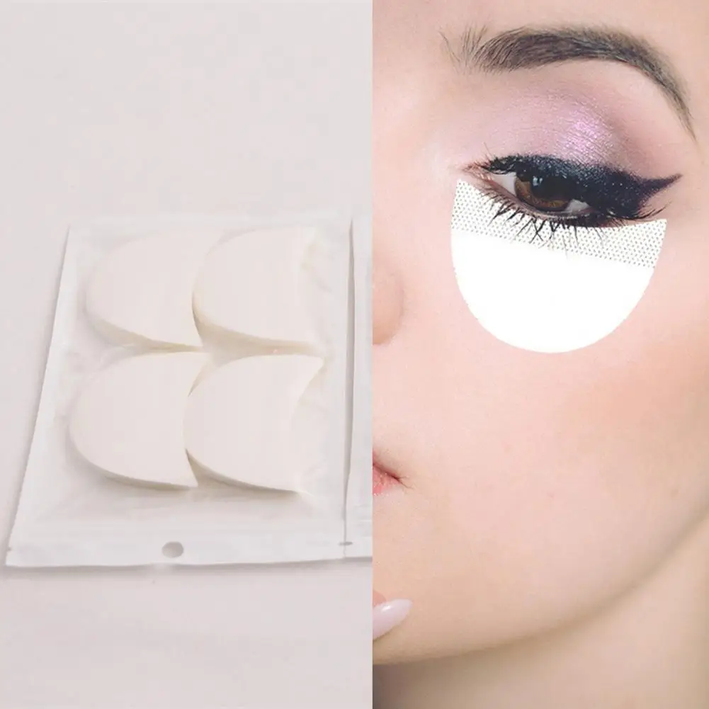

100Pcs/Bag Eye Shadow Sticker Convenient Mini Non Woven Fabric Eyeshadow Stencils Lint Pad for Dressing Room