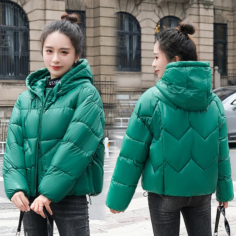 Coats Woman Winter 2023 New Fashion Down Jacket Women's Mid-Length Warm College Style Jacket Casual Loose Coats