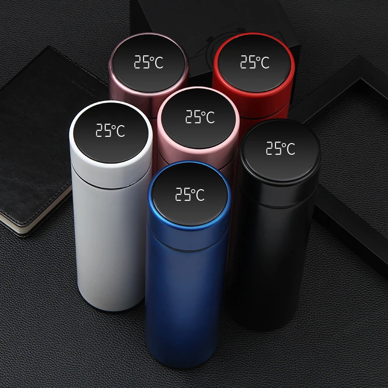 

500 ml Digital Thermos Cup Intelligent Temperature Display Water Bottle Heat Preservation Vacuum Thermos Flask For Coffee Tea