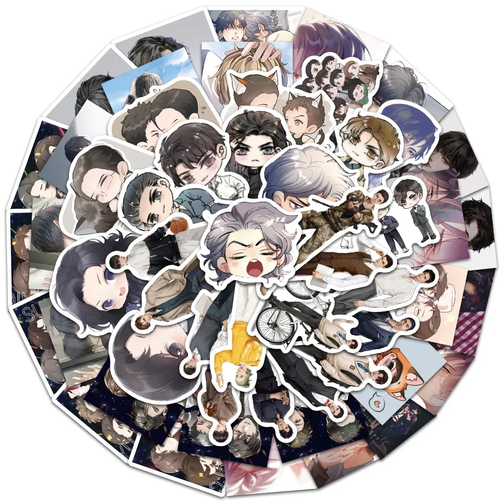 

10/50 шт., наклейки для ноутбука, холодильника, скейтборда