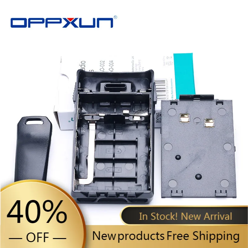 

Battery Shell Case AAX5 Battery Box Case With Belt Clip for Wouxun KG-UVD1P/6D/5D/3D KG-669/679/689Plus/703/810Etc Walkie Talkie