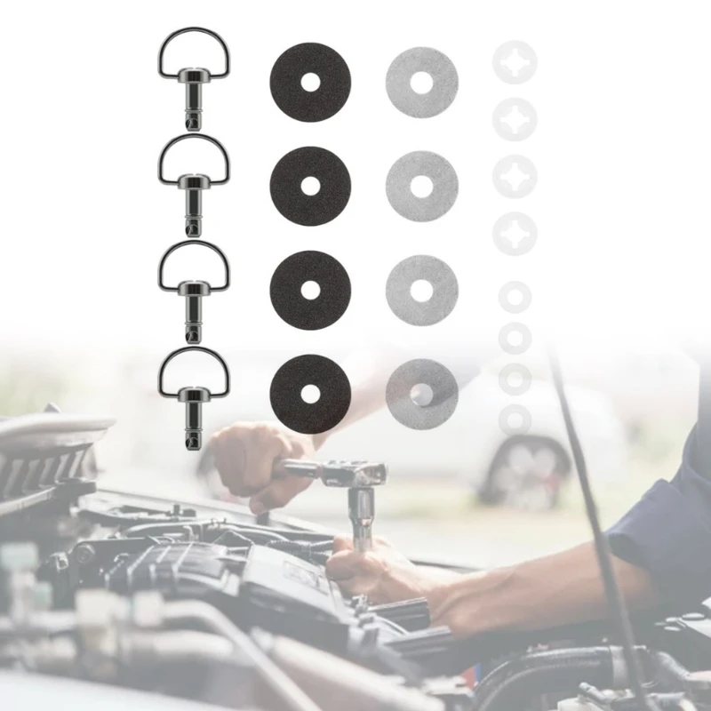 Быстроразъемные крепежи для гонок на мотоцикле 1/4 оборота 14 мм 19 D-образные кольца