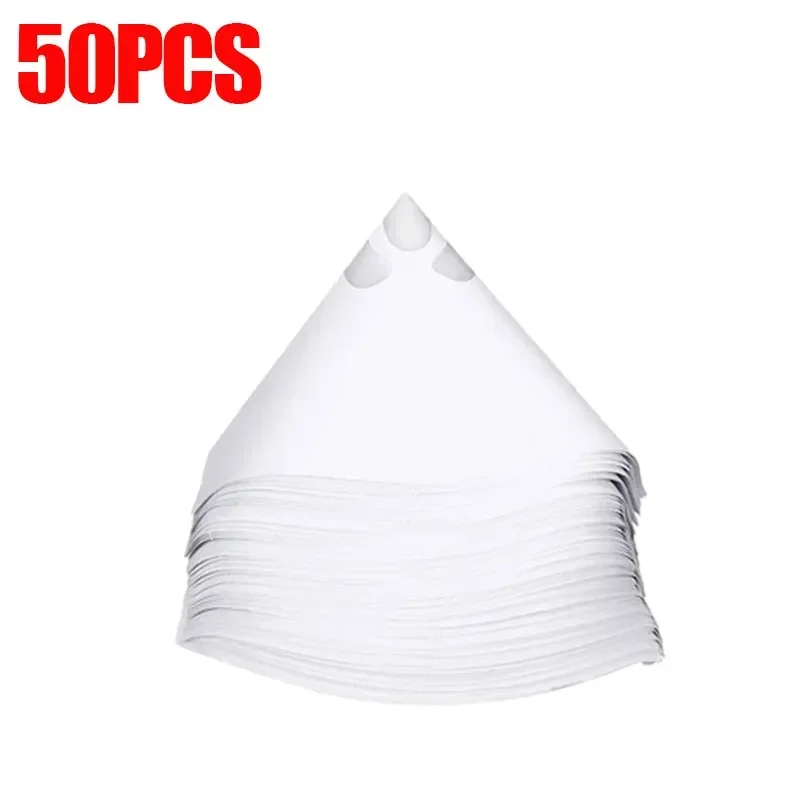 10/20/30/50 шт. сетчатая бумага, фильтры для краски, одноразовая фильтровальная бумага для краски, очищающая фильтрующая чашка, воронка, нейлоновая бумажная воронка с микроню