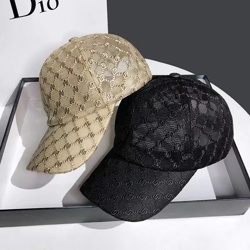 

2023 New Ladies Summer Fashion Mesh Breathable Shade Sunscreen Baseball Cap Outdoor Adjustable Ladies Casual Sun Hat Golf Sports