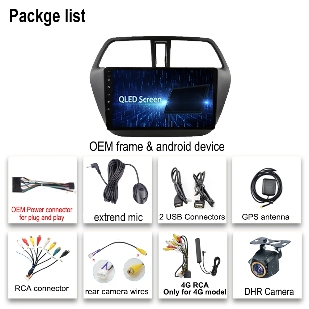 Мультимедиа Android 14 для Suzuki SX4 2 S-Cross 2012-2016 Автомобильный плеер GPS Стерео Экран