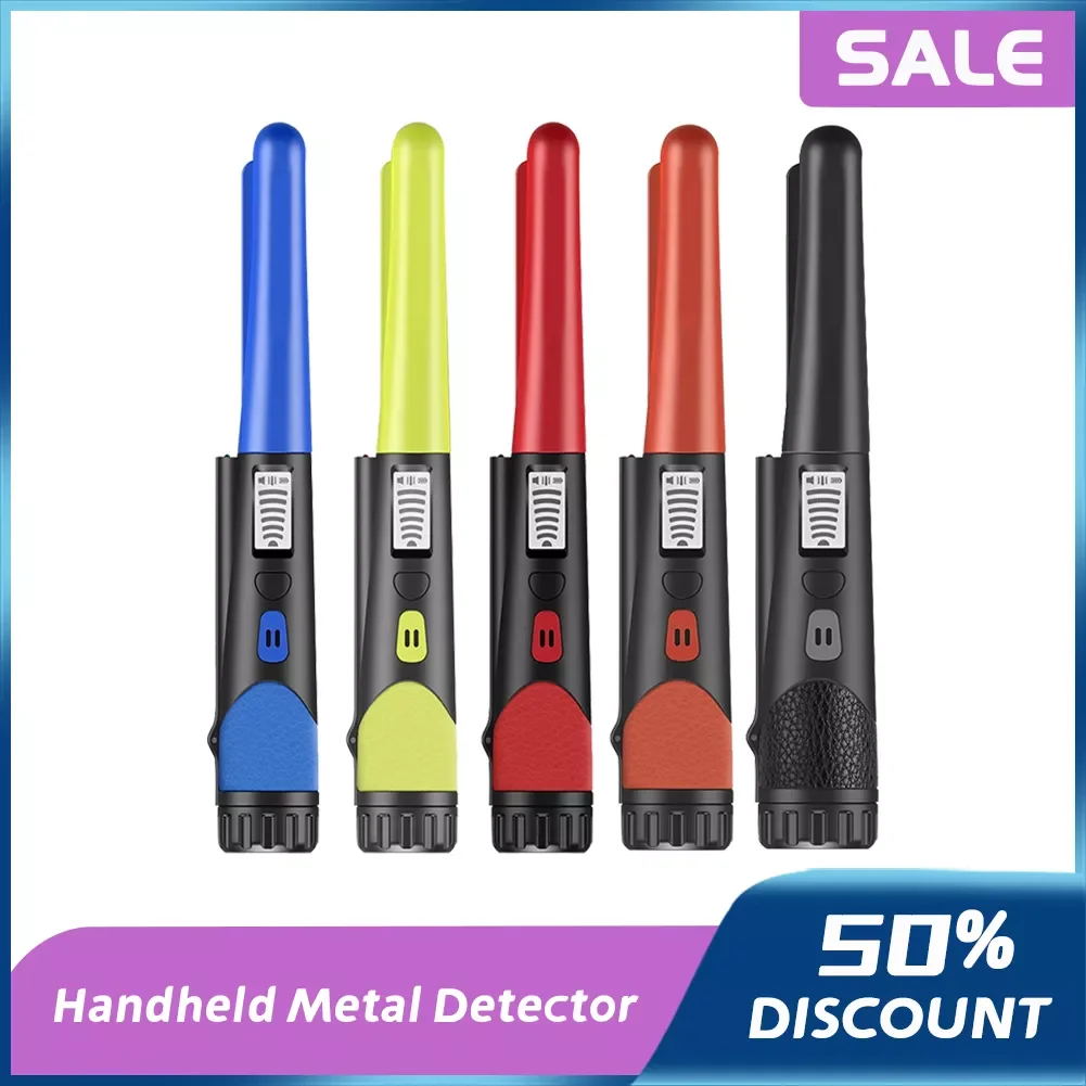

Handheld Pinpointer Metal Detector Pinpoint Metal Finder Waterproof Hand Held Gold Detector Treasure Hunter Orange