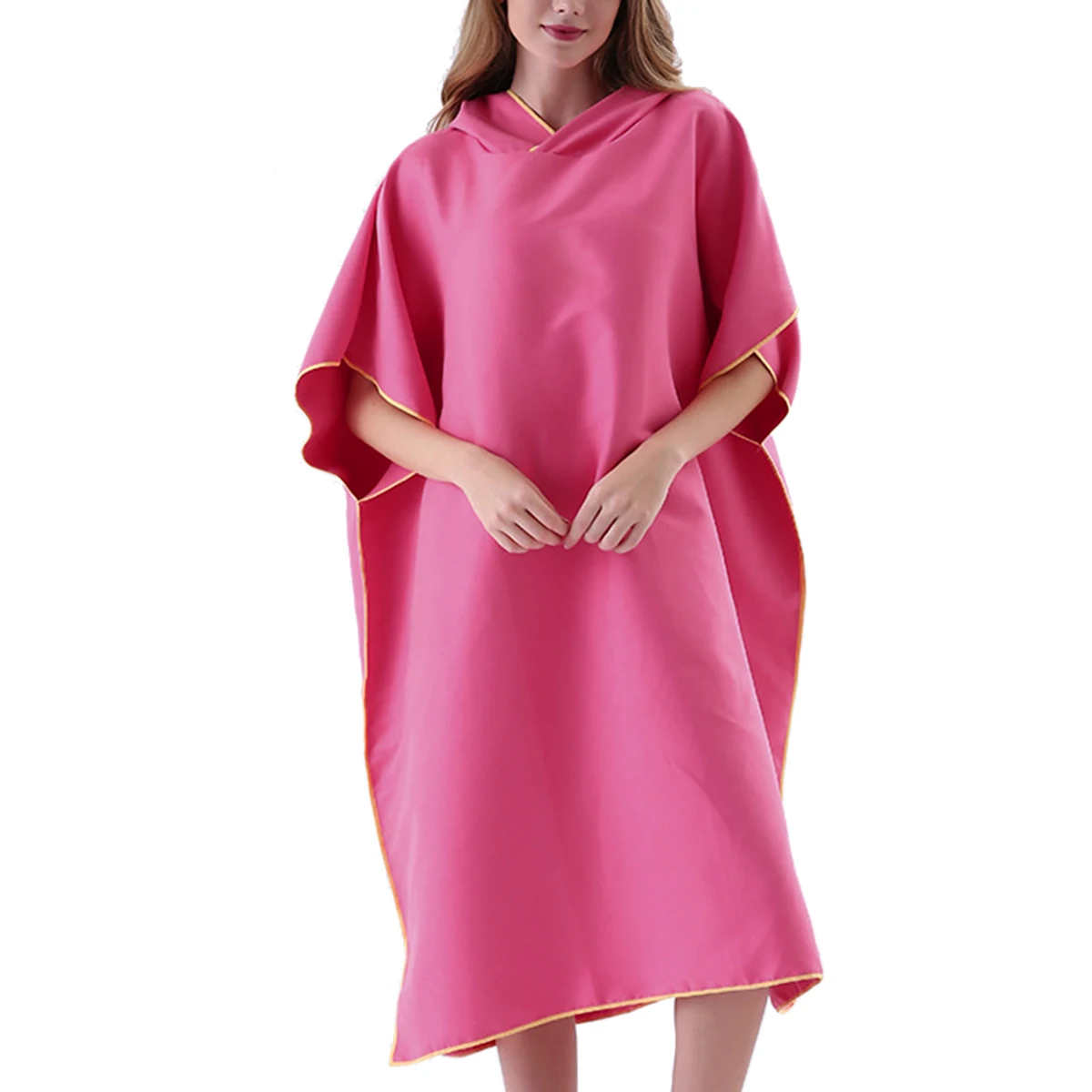 

Quick Drying Changing Robe Towel Poncho with Hood for Surfing Swimming Wetsuit Changing One Size Quick Drying Changing Robe