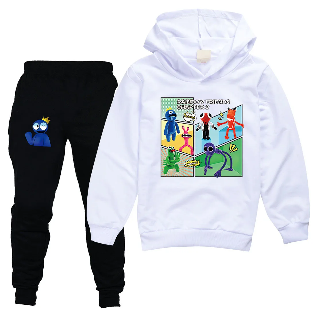 

Rainbow Anime Friends Baby Boy Clothing Sets Toddler Cartoon Hoodies Sweatshirt+Pants 2Pcs Tracksuits Clothes Children Costume