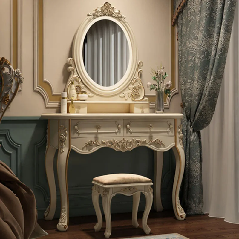 

Комод, итальянский современный туалетный столик, деревенский зеркальный спальня, роскошная светодиодная подсветка, туалетный столик, стул, мебель для спальни