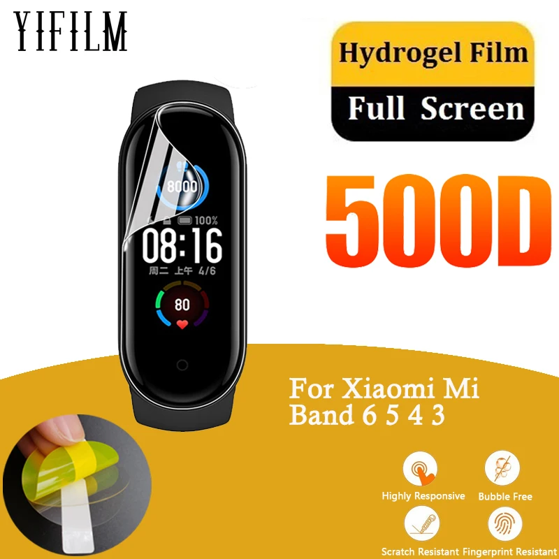 

1/5/10pcs TPU Hydrogel Screen Protector Film For Xiaomi Mi Band 6 5 4 3 Full Coverage Screen Protective Film For Mi Band 6 5