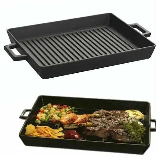 

Cast Iron Grill Pan 26 x 32 With Metal Handle