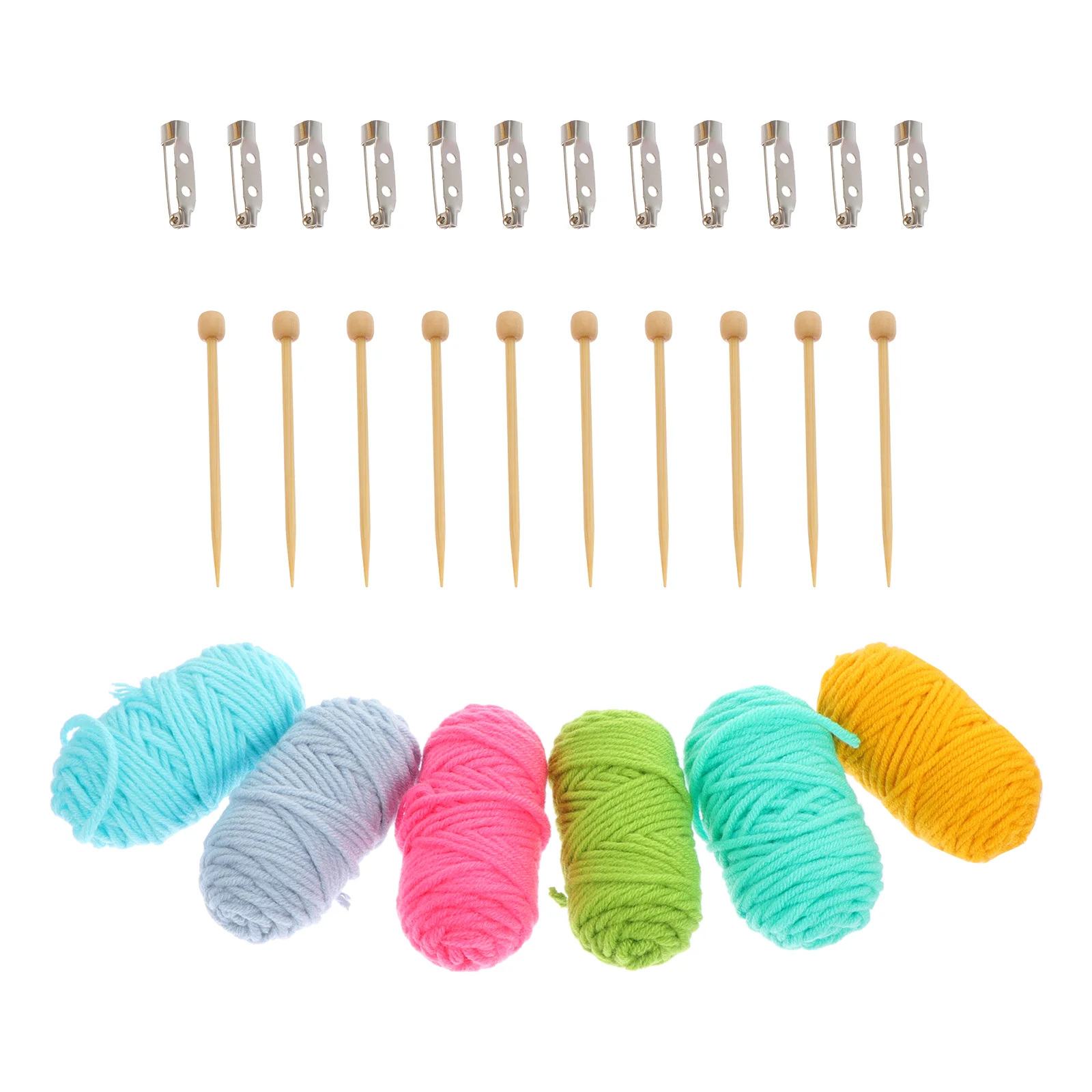Игла для плетения мини DIY вязаные инструменты деревянные спицы брошь материал