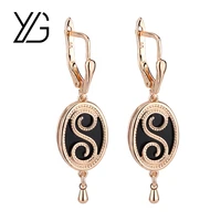 ygl new womens earring lock earrings cubic zirconia rose gold female fashion jewelry gift