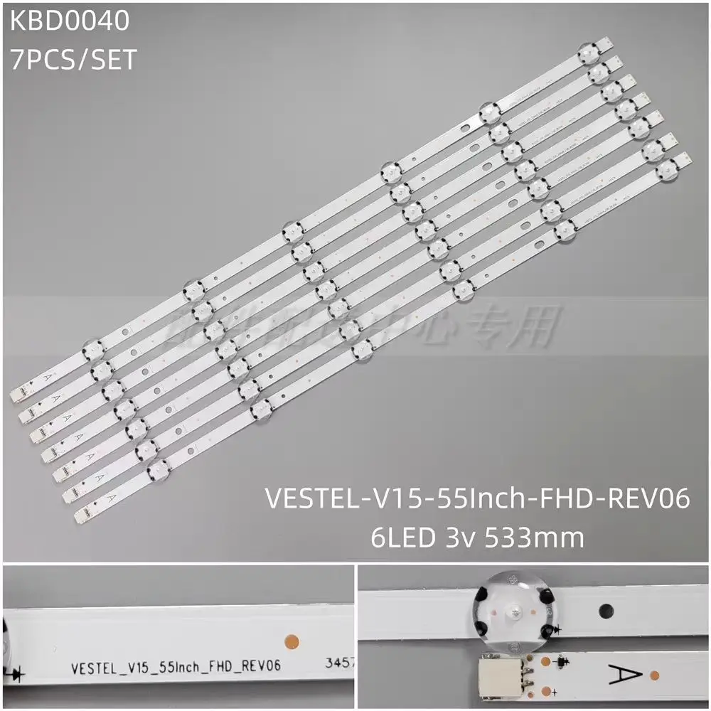 Светодиодная лента для VES550UNDS-2D-N11 SVV550AJ9 VESTEL_V15_55INCH_FHD Втулка DLED55287FHD DLED55287FHDCNTD P55FS0756A