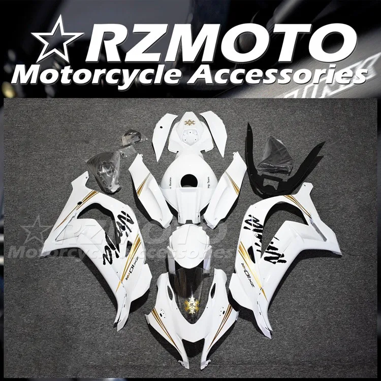 

New ABS Fairings Kit Fit For Kawasaki Ninja ZX-10R ZX10R 2016 2017 2018 2019 16 17 18 19 Fairing Bodywork Set White Golden