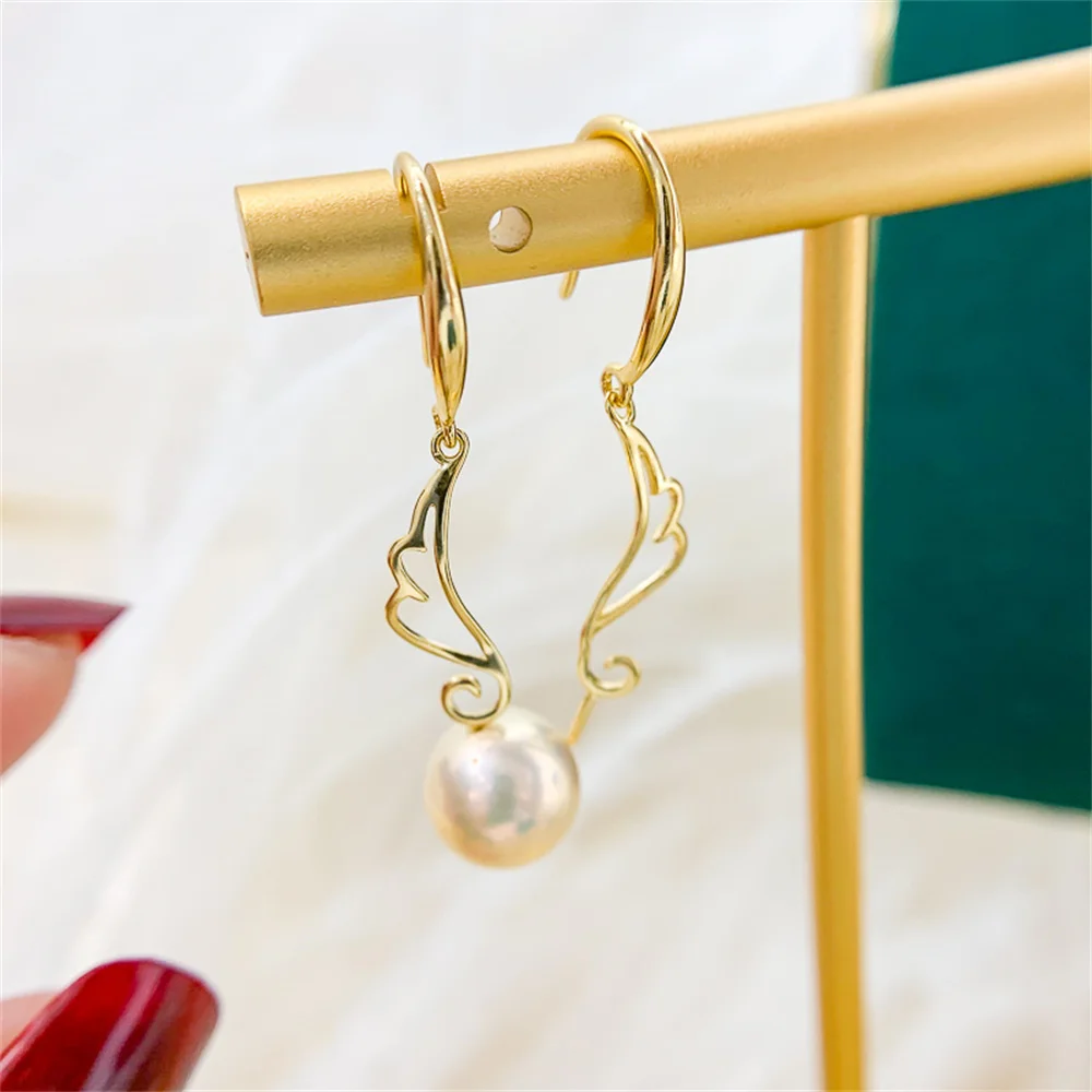

S925 Sterling Silver Earring Hooks Accessories Gold Silver Ear Studs Ear Hooks Wire For Pearl Earrings Jewelry Making Findings