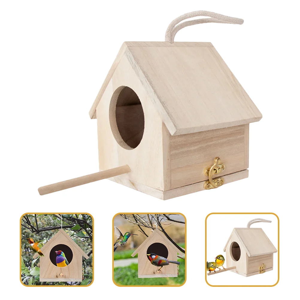 

Bird Cage Feeder Finch Nest House Kit for Window Box Birdhouse Kits Adults to Build Child