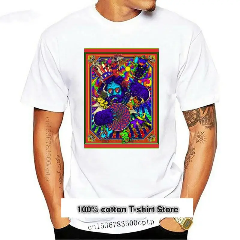 Ropa de hombre, camiseta de Jerry Garcia, obra de arte de Rosenfeldtown #