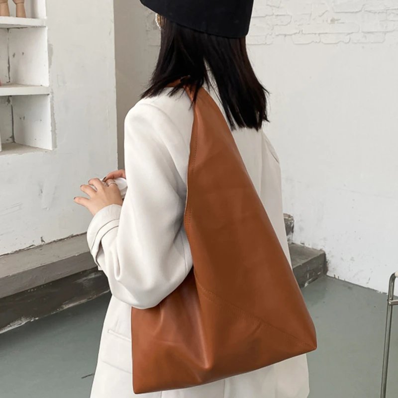 

Женские сумки-тоуты из искусственной кожи, повседневные дамские сумочки, вместительная простая женская сумка-мессенджер на плечо для девушек, 2023