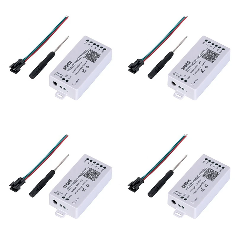 4X SP801E Wifi Art-Net женский контроллер Φ Matrix Panel Module WS2812B WS2811 Женская полоса