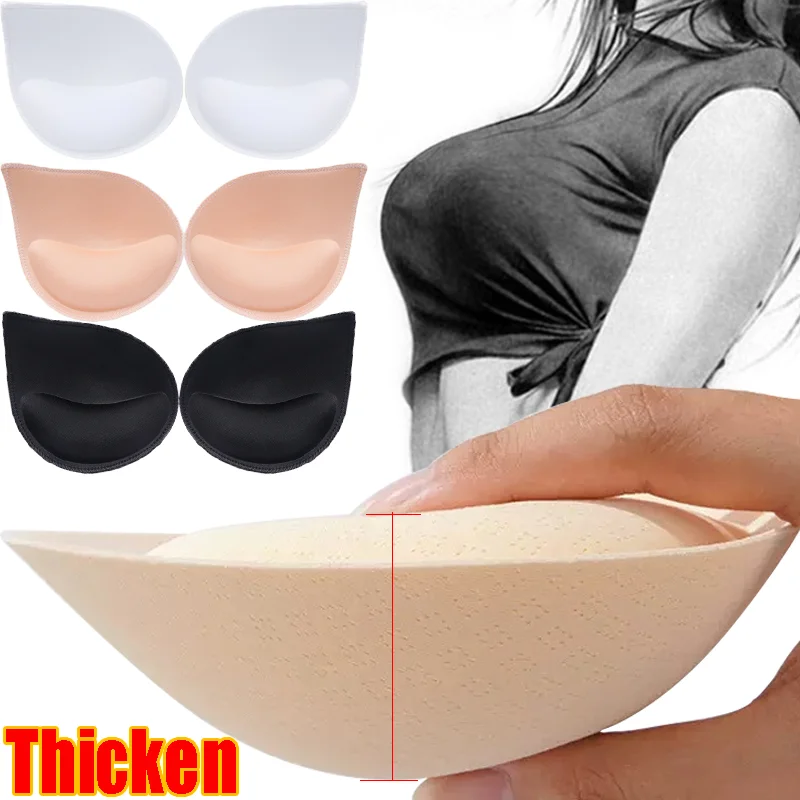 Thickened Drop-shaped Breast Pads Bra Insert 3D Lift Gather Chest Women Sexy Fashion Underwear Accessories Small Chest Pad 1Pair