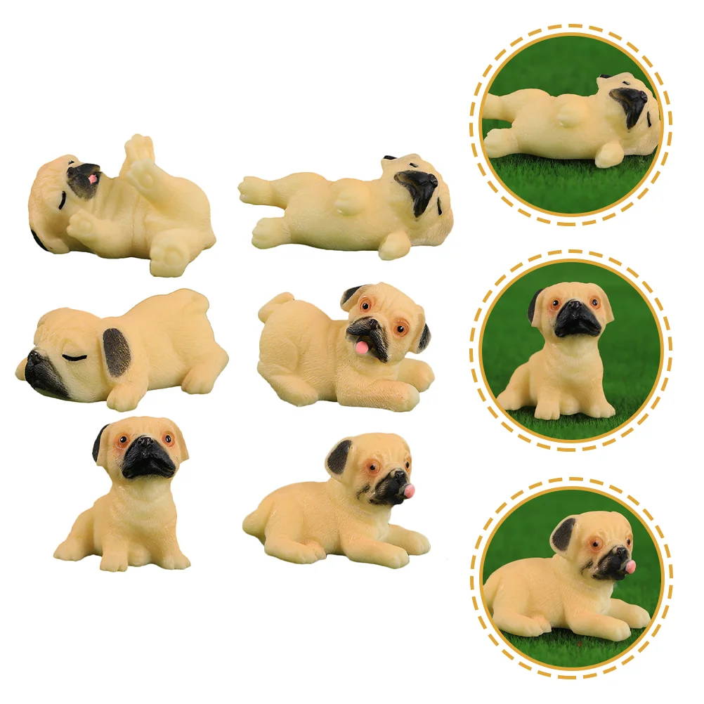 

Dog Animal Figurines Ornament Mini Figures Toy Miniature Puppy Gardens Topper Statue Micro Ornaments Fairy Animals Decoration
