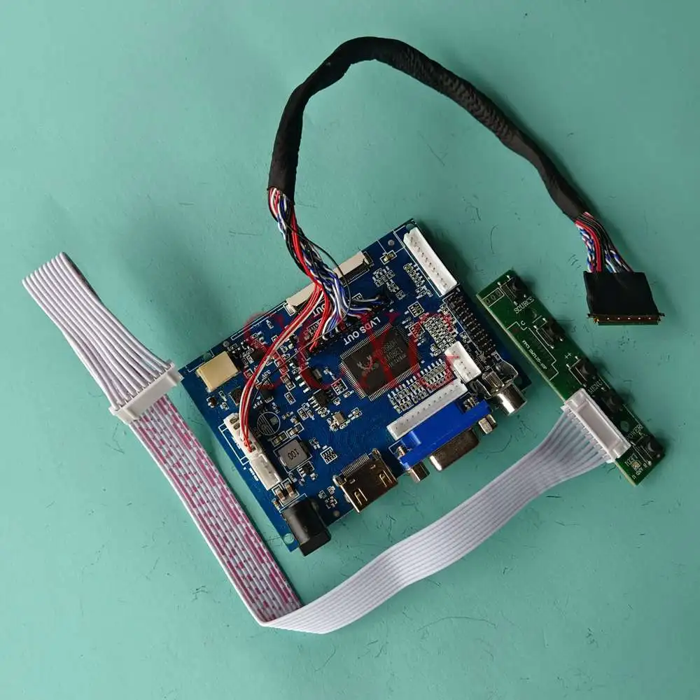 

Fit NT116WHM-N10 Notebook DIY Kit 1366*768 2AV+VGA+HDMI-Compatible LVDS 40 Pins 11.6" LCD Display Controller Driver Board