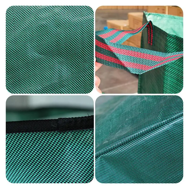 Садовый мешочек для мусора многоразовая плетеная квадратная сумка из