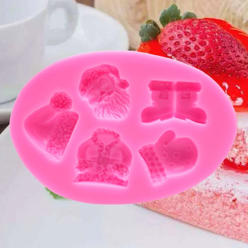 

Christmas Silicone Cake Molds Baking Fondant Theme Santa Claus Tree Withshapes Chocolate Candy