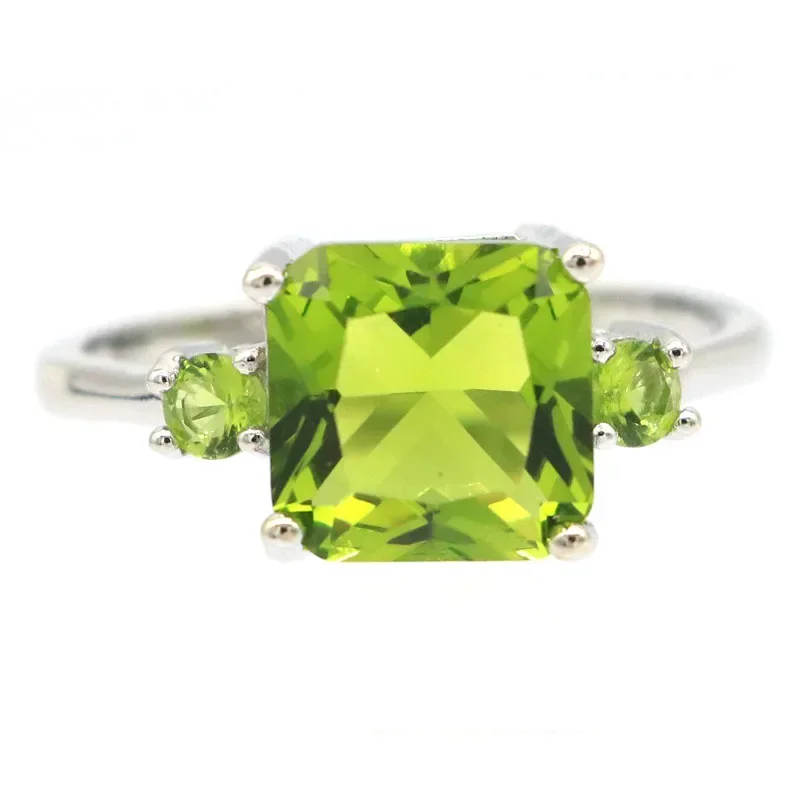 Фото Buy 4 Get 1 Free 925 SOLID STERLING SILVER Customized Rings Citrine Peridot London Blue Topaz Rhodolite Garnet Many Sizes 5.5-10 №4