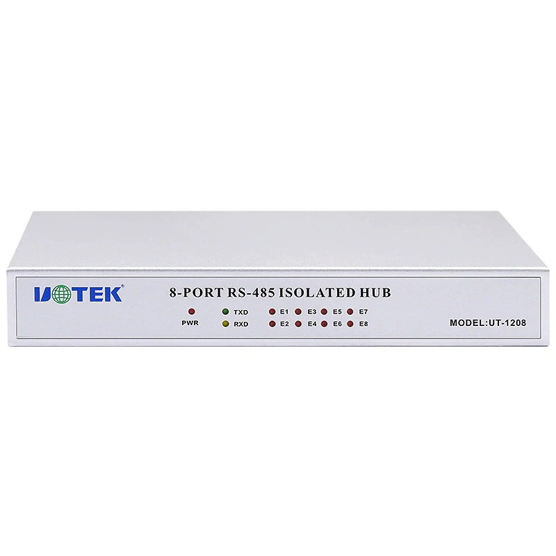 Фото UOTEK промышленного класса RS-232 RS232 RS-485 на 8-портовый концентратор RS485 с оптоэлектронной изоляцией Асинхронный полудуплексный UT-1208 №1