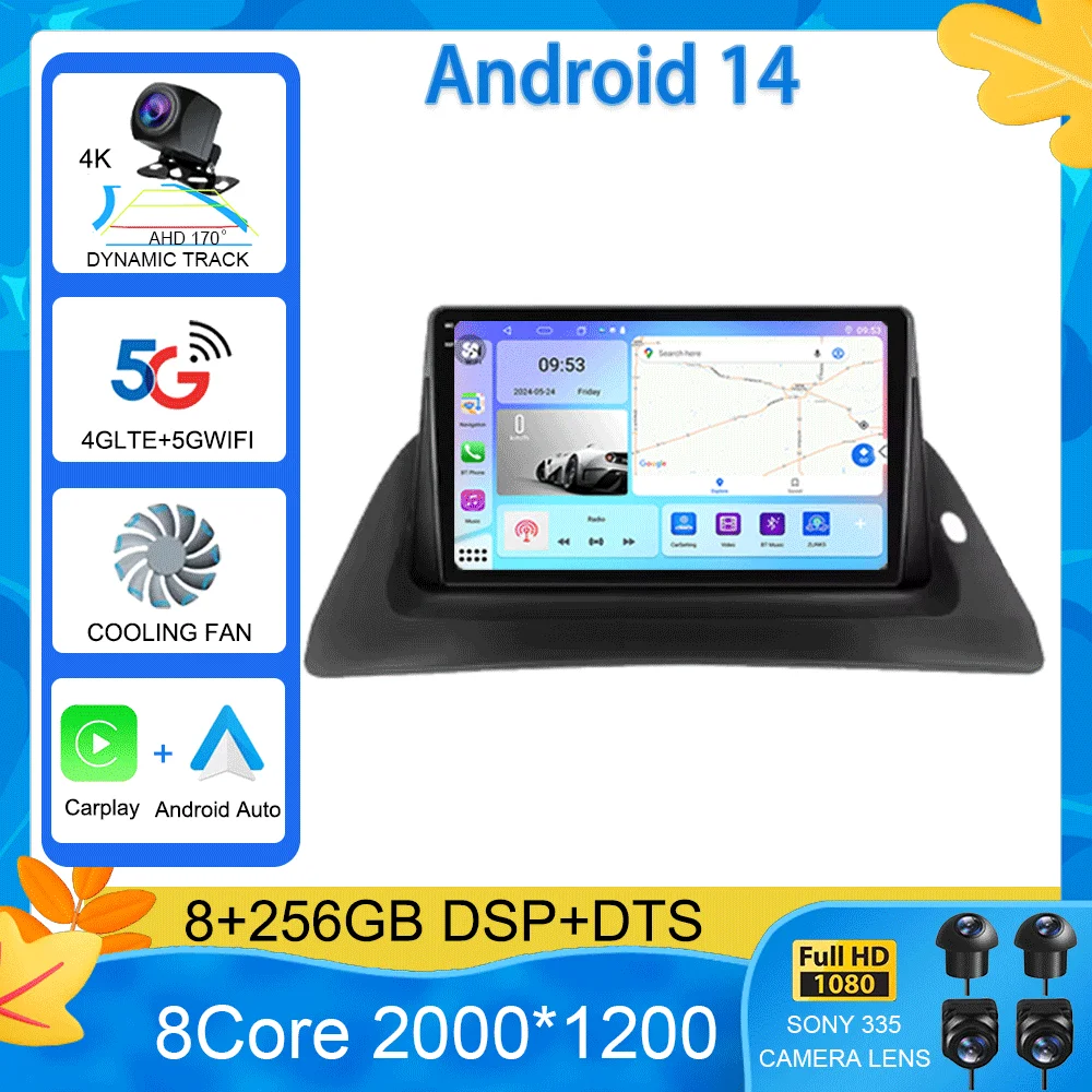 Для Renault Kangoo 2009 2012 2015 2016 2017 2018 Автомобильный радиоприемник Мультимедийный