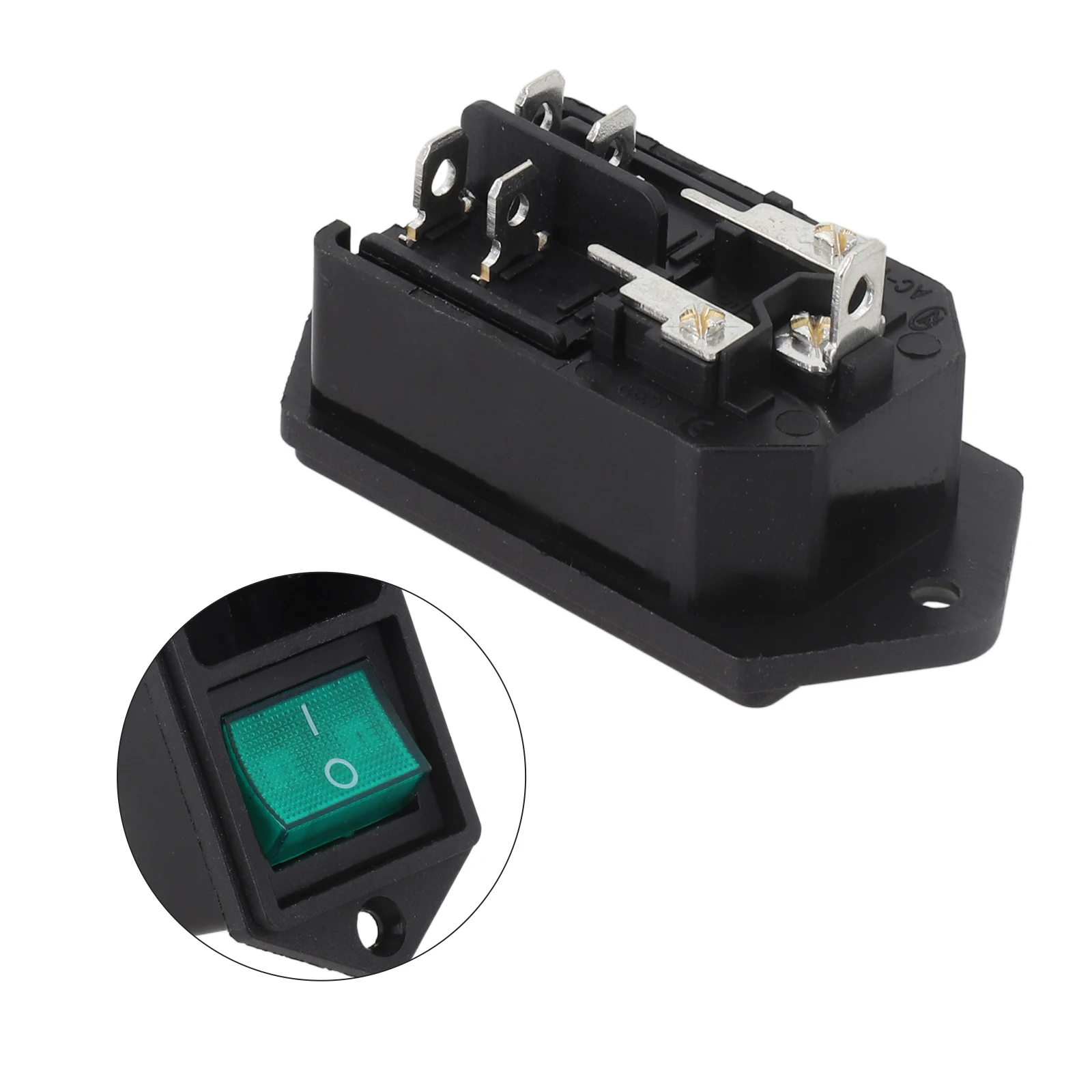 Легко устанавливается розетка 10А 250 В 3P 50 Гц 3-контактная 31x24 мм размер рамы