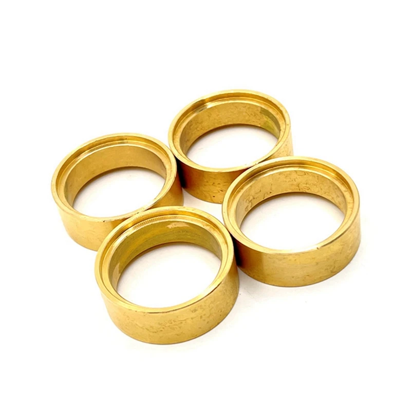 

4 шт. Латунное внутреннее кольцо Beadlock зажимное кольцо подходит для 1,0 колесного обода для FMS FCX24 1/24 ездовой автомобиль
