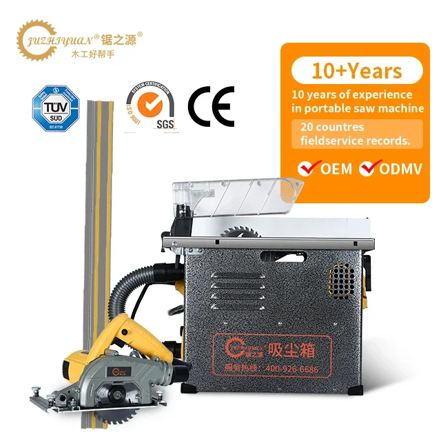 YLF Портативная деревообрабатывающая бензопила с перевернутой 7-дюймовой