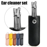 6pcs ear cleaner earpick sticks wax removal curette ear care spoon earwax remover for man women health care ear pick care tools