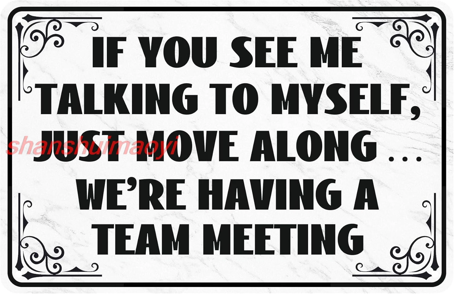 Забавная офисная металлическая жестяная вывеска с юмором настенный