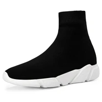 luxury 2022 new men boots ankle fashion sneakers stretch fabric breathable high top platform socks shoes causal shoes for men