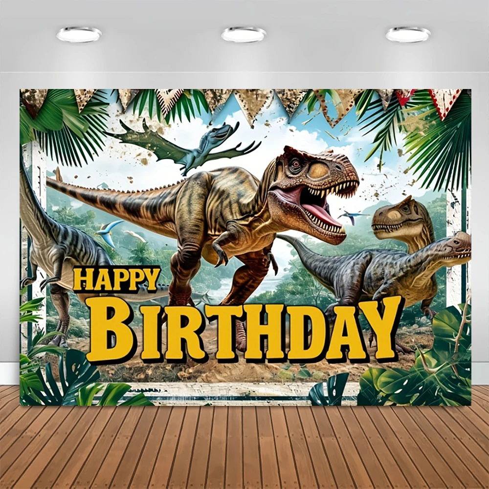 Виниловый Фон С Изображением Динозавра Мир Юрского Периода Для Фотосессии